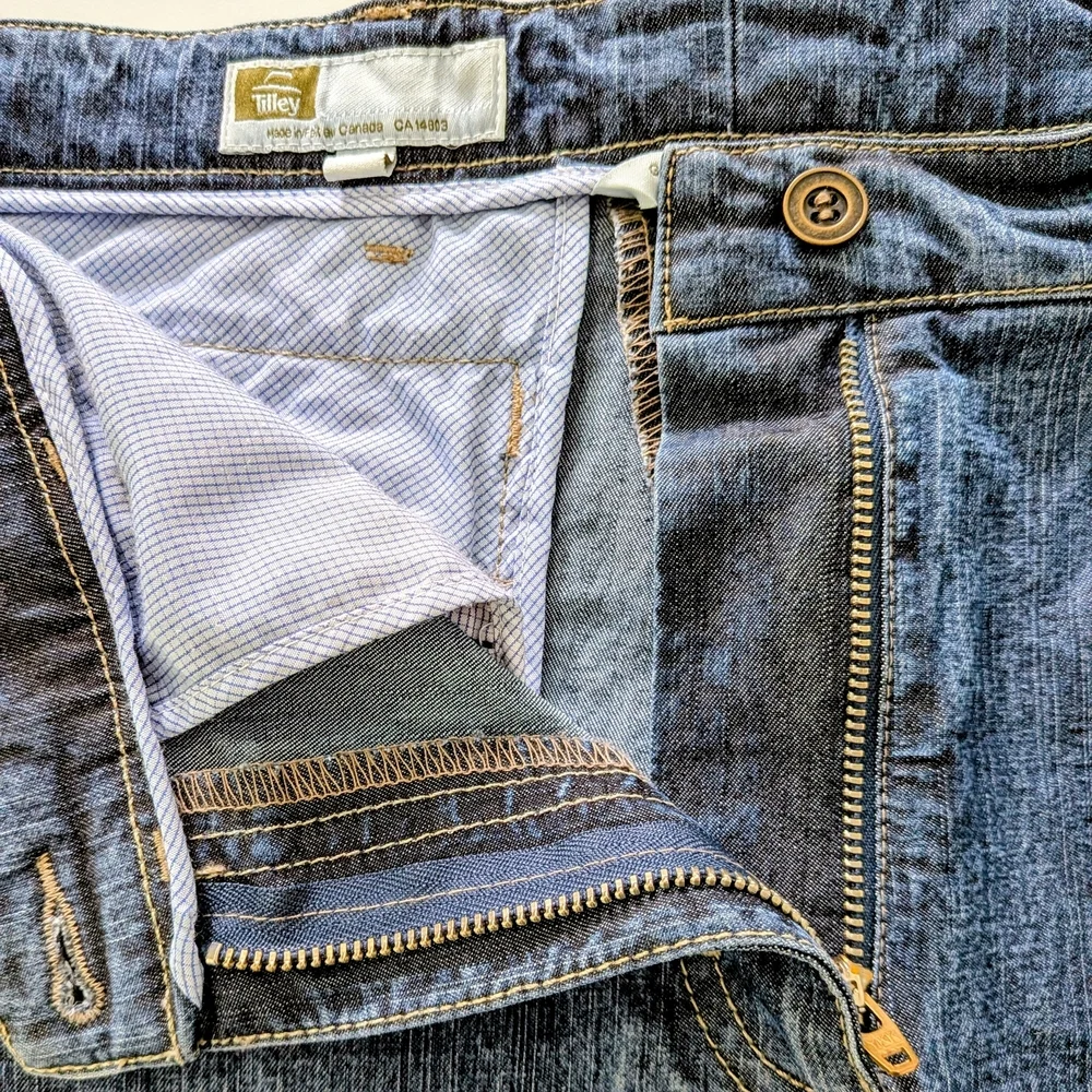 Tilley Women’s Denim Pants – Size 6 – Made in Canada – Tencel Blend #184 - Picture 5 of 11